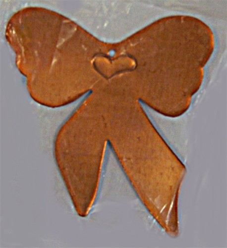 3\"X3 1/2\" Copper Bow Shape